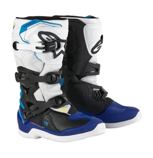 Alpinestars Saapas Tech 3s Barn Musta/Valkoinen/Sininen kuva