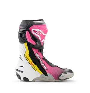Alpinestars Ajosaapas Supertech R v2 Musta/Pinkki/Valkoinen/Keltainen kuva