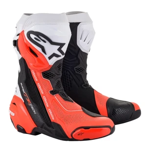 Alpinestars Boot Supertech R Vented v2 Black/White/Fluo Red kuva