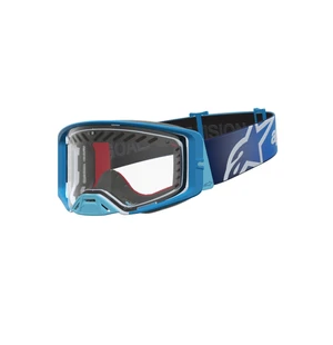 Alpinestars Goggle Supertech Dura Air Fluid Blå Fade Silver Klar image