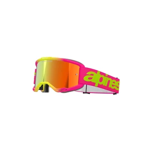 Alpinestars Ajolasit Vision 5 WORDMARK Pinkki/Fluo Keltainen Peili Punainen kuva