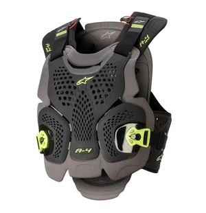 Alpinestars Skyddsväst A-4 Max Svart/Gul Fluo image