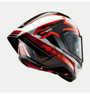 Alpinestars Hjälm Supertech R10 Team Svart/Carb/Röd/Vit image