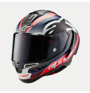 Alpinestars Hjälm Supertech R10 Team Svart/Carb/Blå/Vit image
