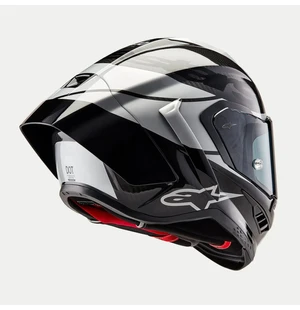 Alpinestars Hjälm Supertech R10 Element Svart/Carb/Silver image