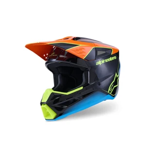Alpinestars Hjälm S-M3 Fray Svart/Orange/Fluo Gul image
