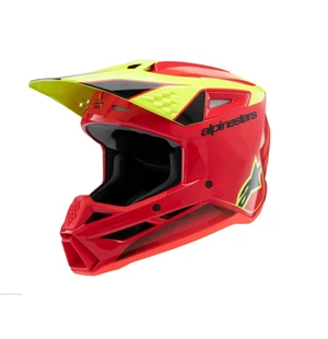 Alpinestars Hjälm S-M3 Fray Röd/Fluo Gul/Svart image