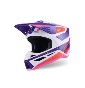 Alpinestars Kypärä S-M3 Heat Valkoinen/Lila/Pinkki kuva