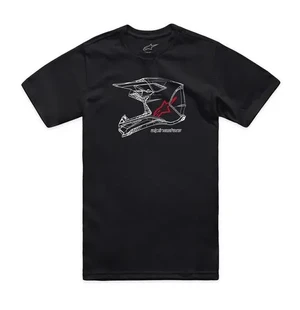Alpinestars T-Paita MX Helmet CSF Tummansininen kuva