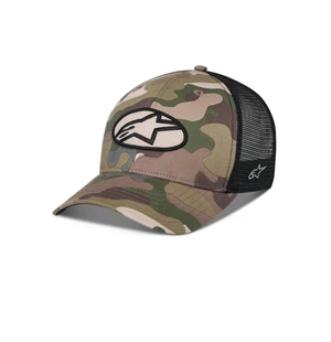 Alpinestars Lippis Oblique Camo Trucker Snapback Green Camo/Musta One Size kuva