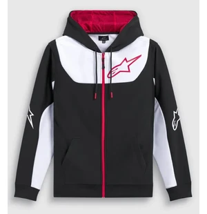 Alpinestars Fleece Session v3 Hoodie Black/White/Red kuva