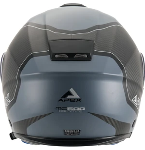 APEX Hjälm MC500 Carbon Dolomites svart/grå/silver glansig image