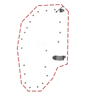 DFK Vasen Ovipaneelin saranat sekä kiinnityssarja Polaris Ranger 1000 kuva