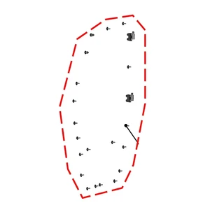 DFK Oikea Ovi Sarana- ja kiinnikesarja CFMoto Zforce 550/800 kuva
