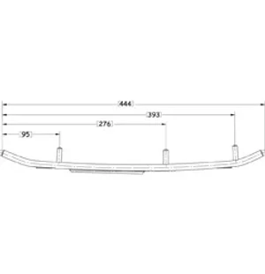 Sno-X Slasher Six Ohjausrauta pari 6" Kovametalli kuva