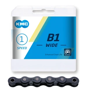 Ketju 1-v KMC B1 Wide Black 1/2 x 1/8" 112L kuva