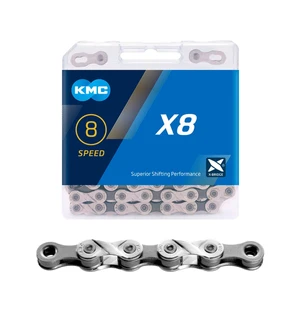 Ketju 6/7/8-v KMC X8 Silver/Grey" 114L kuva