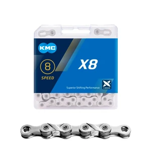 Ketju 6/7/8-v KMC X8 Silver 1/2 x 3/32" 114L kuva