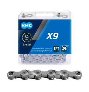Ketju 9-v KMC X9 EPT 1/2 x 11/128" Ruostumaton 114L kuva