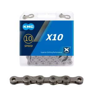 Ketju 10-v KMC X10 Grey 1/2 x 11/128" 114L kuva