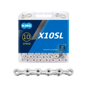Ketju 10-v KMC X10SL Silver 1/2 x 11/128" 114L kuva