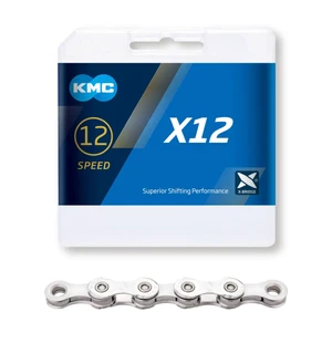 Ketju 12-v KMC X12 Silver 1/2 x 11/128" 126L kuva