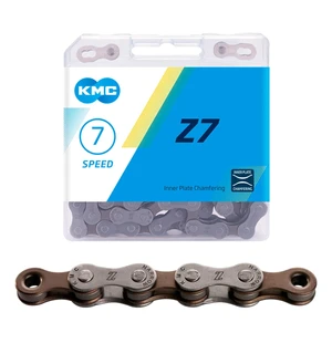 Ketju 6/7-v KMC Z7 Grey/Brown 1/2 x 3/32" 114L kuva