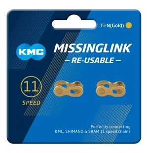 Kedjelås KMC 11R Ti-N 565mm guld 2st/förp image