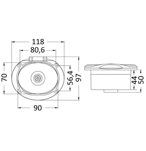 Osculati Elissa quick fitting hose connector for deck washdown kuva