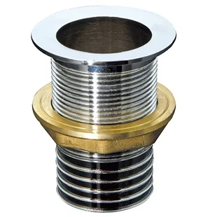 Läpivienti pohjatulpalle 35mm kromattu messinki kuva