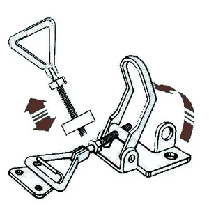 SS toggle fastener 75-90 mm kuva