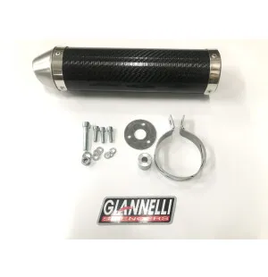 Giannelli Enduro 2T Äänenvaimentaja, Hiilikutu (E-hyv.), Aprilia 06- / Derbi 09- kuva