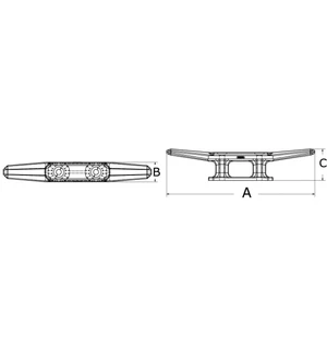 Osculati Nylon pollari musta 175mm kuva