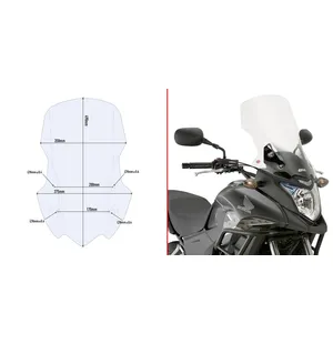 Givi Specific screen transparent 49 x 35 cm CB 500 X (13) kuva