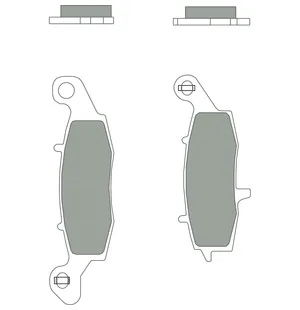 BREMBO Bromsbelägg Sintered Rear Road image