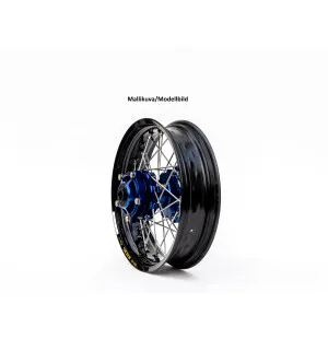 Haan wheel SX&SXF&EXC MODELS 03-14 17-3,50 BLUE HUB/BLACK RIM kuva
