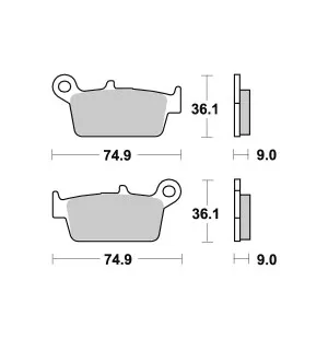 Sbs Bromsklossats Ceramic (690HF) image