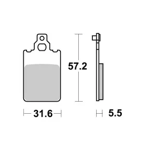 Sbs Bromsklossats Ceramic (607HF) image