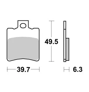 Sbs Bromsklossats Ceramic (697HF) image