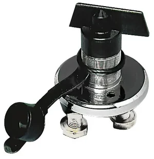 Battery swich with Key Chrome brass image