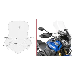 Givi Specific screen transp. 56.5 x 50 cm (H x W) XT1200ZE Super Tenerè (14) kuva