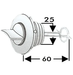 Tyhjennystulppa nylon 25mm kuva