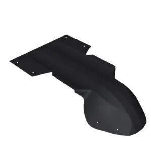 Skinz Bukplast svart 2005-11 Arctic Cat Crossfire, M Series / 2003-2006 Firecat image