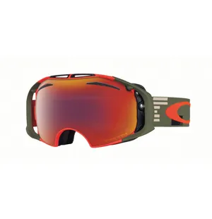 Oakley AIRBRAKE Goggles disruptive olive orange Lens prizm torch iridium & hi ye image