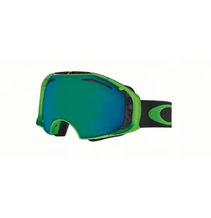 Oakley AIRBRAKE Goggles 80 green Lens prizm jade iridium & persimmon prizm image