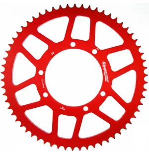 Supersprox Takaratas, Punainen, 62 hammasta (420), Ø100mm, Fantic 50cc kuva