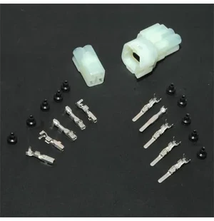 Electrosport 4-pin SQUARE Sealed Connector Set - CLEAR image