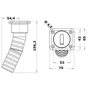 Osculati square kansiruuvike RST DIESEL 38mm kuva