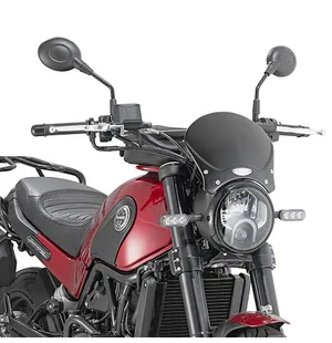 Givi Black anodized aluminium universal screen Race Café 20.5 x 26.5 cm (H x W) kuva