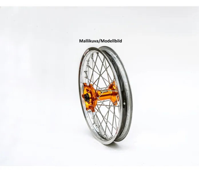 Rear wheel Silver-Orange kuva